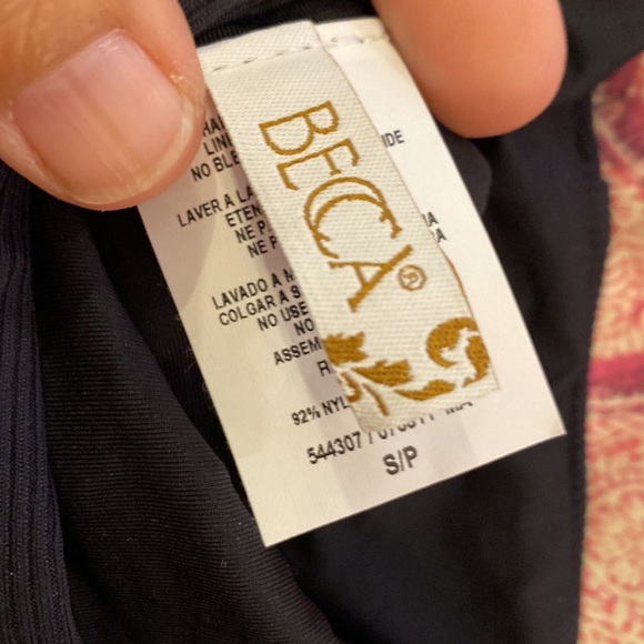 Becca S small black ribbed bikinis bottoms - Picture 4 of 4